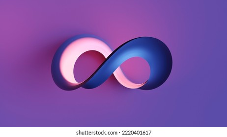 Infinite symbol community connection of metaverse world global network technology system and abstract loop sign element on innovation digital communication. 3d rendering - Powered by Shutterstock