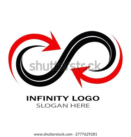 Infinity logo on white background jpg