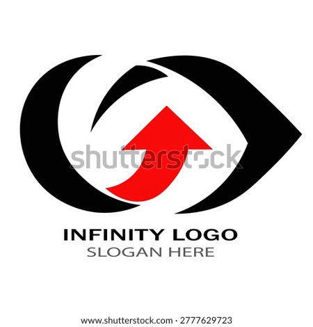 Infinity logo on white background jpg