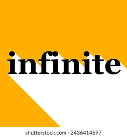 infinte shadow effect design, infinite, shadow, background, text effect