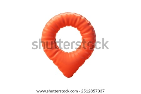 Inflatable soft position locator balloon, 3d rendering. 3D illustration.