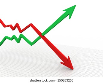 Inflation Deflation Graph Stock Illustration 150283253 | Shutterstock