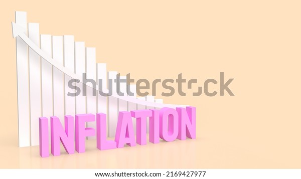 Inflation Word Chart Business Concept 3d Stock Illustration 2169427977 Shutterstock