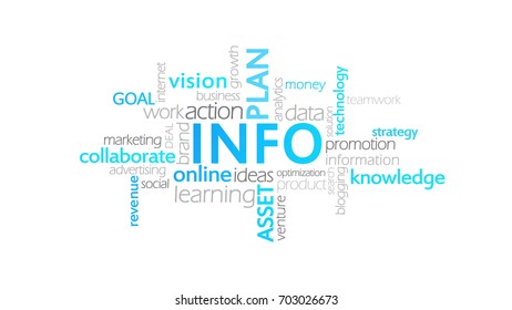 Info, Infographic Cloud Animation