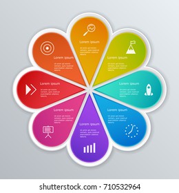 Infographic Elements Set Usable Workflow Layout Stock Illustration ...