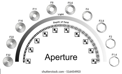 Infographic Explaining Light And Depth Of Field In Relation To The Aperture