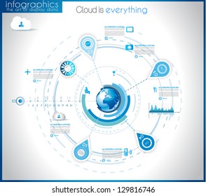 Infographic Template For Statistic Data Visualization. Modern Composition To Use Like Infochart, Product Ranking Page Or Background For Performance Data Graphics.