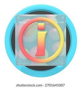 Information Icon with Gradient Letter I