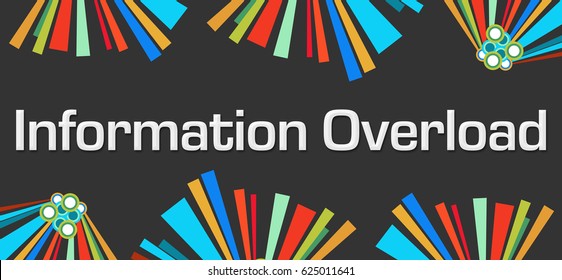 Information Overload Dark Colorful Elements 