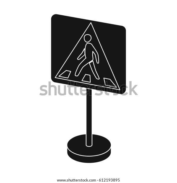 Information road\
signs icon in black style isolated on white background. Road signs\
symbol stock bitmap\
illustration.
