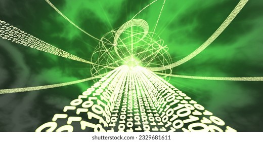 Information super-highway Binary streams of information