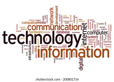 Information Technology Concept Word Cloud Background Stock Illustration ...