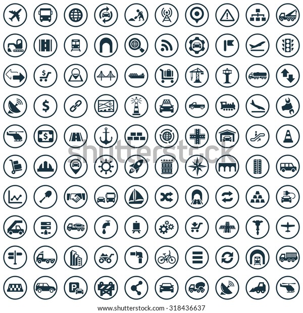 infrastructure 100 icons universal set for web and\
mobile 