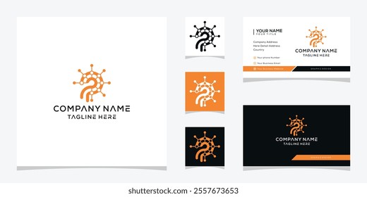 Initial letter P logo design, connection digital technology graphic concept, business card vector template  - Powered by Shutterstock