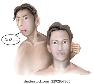 the initial physical screening for hearing loss.