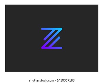 Initial Z Letter Logo Design Vector Stock Vector (Royalty Free ...