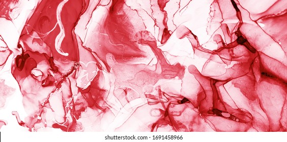 Ink Wash Pastel Veil. Crimson And White Divorce. Wine Paint. Fog Sputter. Smoke Dirty Wash Drawing. Alcohol Ink Spots. Contrast Marble Clouds Macro.