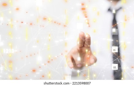 Innovation futuristic digital data binary code background technology