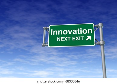 Innovation Invention Inventive Creative Street Road Freeway Sign High Way Sky Green Signage