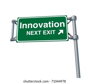 Innovation Invention Inventive Creative Street Road Freeway Sign High Way Sky Green Signage