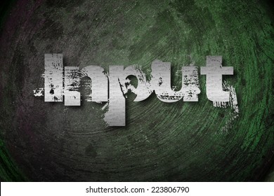 Input Concept text on background
