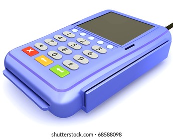 The input reader of credit cards for the clearing settlement in shop