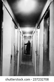 Inside The Hindenburg Airship Interior Corridor Of The Passenger Cabin March 17.