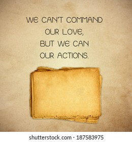 Inspiration Quote By Arthur Conan Doyle On Vintage Paper Background With Blank Paper For Text Or Image. Life Quote. 