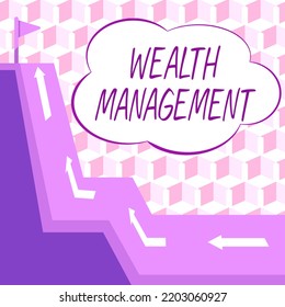 Inspiration Showing Sign Wealth ManagementSustain And Grow Long Term Prosperity Financial Care. Conceptual Photo Sustain And Grow Long Term Prosperity Financial Care