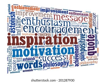 Inspiration In Word Collage