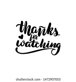 Thank You Watching Images Stock Photos Vectors Shutterstock