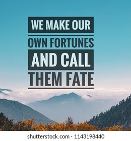 Motivational Quotes On Nature Background Stock Illustration