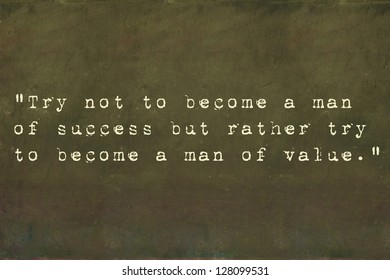 Inspirational Quote By Albert Einstein On Earthy Background Image