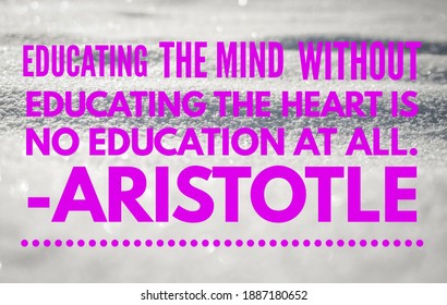 Inspirational Quotes Aristotle 3d Illustration Stock Illustration ...