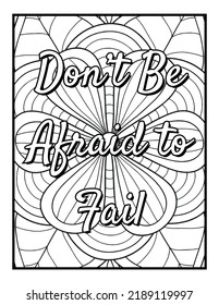 Inspirational Quotes Coloring Pages Positive Affirmations Stock ...