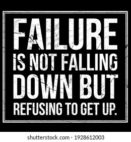 Inspirational Quotes Motivational Quotes Failure Not Stock Illustration ...