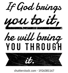 Inspirational Quotes Motivational Quotes God Brings Stock Illustration ...