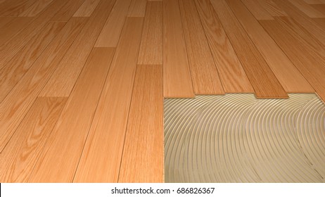 Wood Floor Adhesive Images Stock Photos Vectors