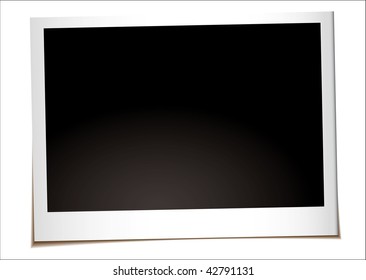 Instant landscape photograph with drop shadow and copy space - Shutterstock ID 42791131
