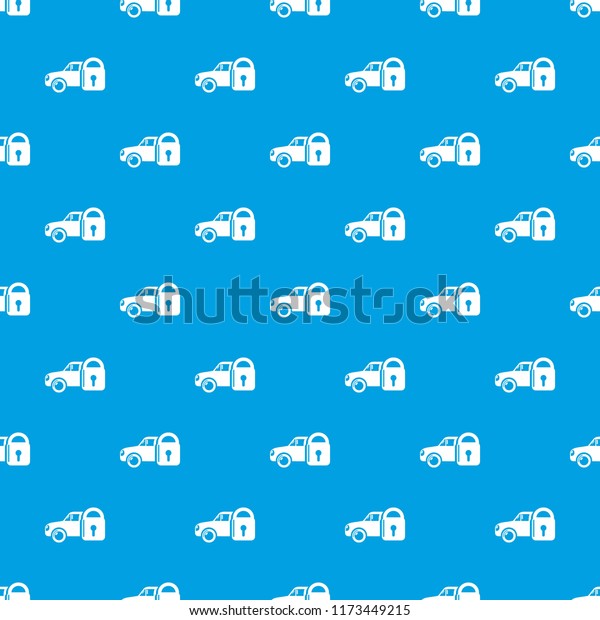Insurance\
car pattern seamless blue repeat for any\
use