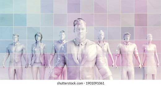 Integrated System Data Platform Management Concept Art 3d Render