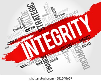 Integrity Word Cloud Business Concept Stock Illustration 381548659 ...