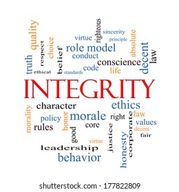 Integrity Word Cloud Concept Great Terms Stock Illustration 177822809 ...