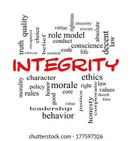 Integrity Word Cloud Concept Red Caps Stock Illustration 177597326 ...