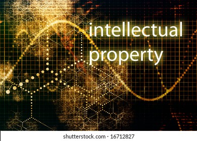 Intellectual Property Abstract Business Concept Wallpaper Background