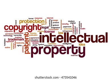 Intellectual Property Word Cloud Concept