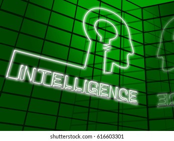 Intelligence Brain Representing Intellectual Capacity And Acumen 3d Illustration