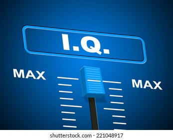 Intelligence Iq Representing Intellectual Capacity And Intelligent