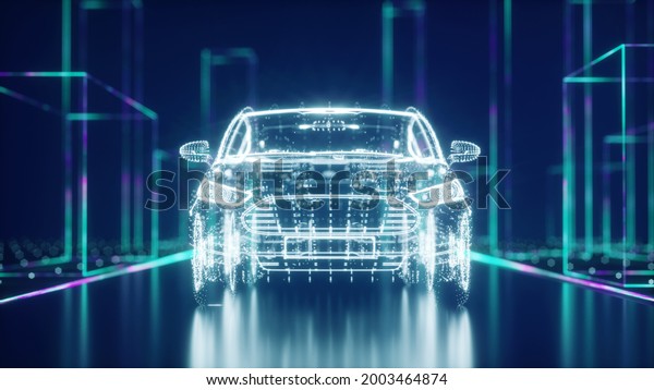 Intelligent driving car\
autonomous driving technology science fiction artificial\
intelligence