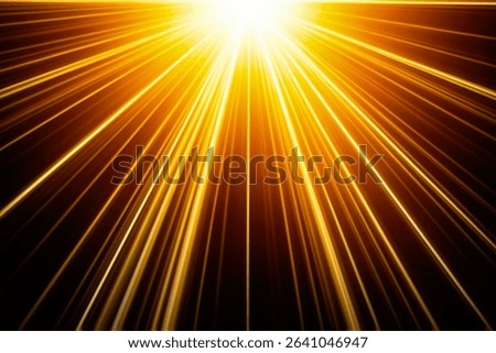 Intense, golden light rays radiating downwards from a brilliant source. Creates a powerful and glowing effect, resembling sunbeams or a divine spotlight